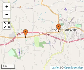 Area schools map